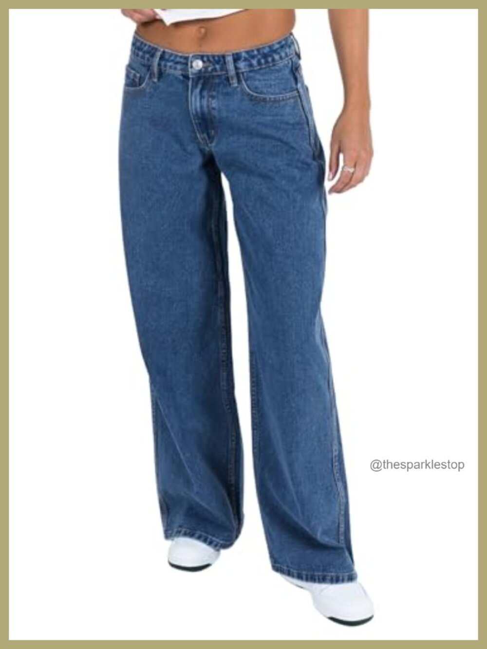 Princess Polly Ramos Low Rise Wide Leg Jeans Relaxed Fit Denim